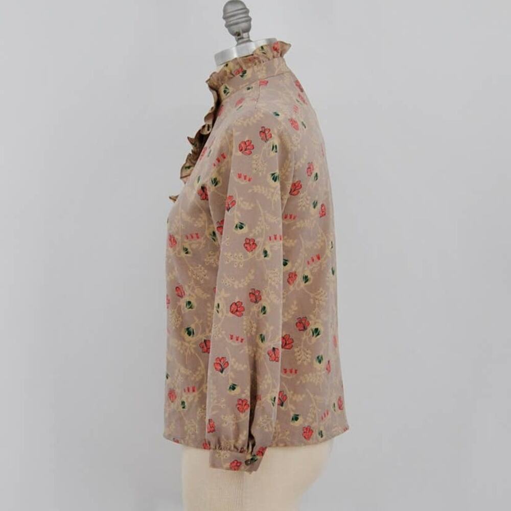 Vintage Floral Ruffled Button Down - Picture 2 of 6
